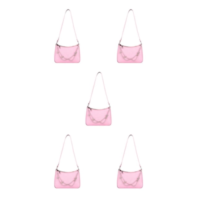 maskred Sac sous-Bras pour Femmes à la Mode et Polyvalent pour Tous les Jours Large Rose 5Set