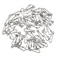 thumbnail image 2 of LOVIVER 50Pcs Stainless Steel Fishing Snap Hook Line Connector Hooked Snap Tackle 3# 3, 2 of 7