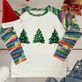 thumbnail image 4 of Women Sweatshirts Raglan Pullover Christmas Graphic Outfits Crewneck Tees Gradient Tops Christmas Tree Clothing Shining Star Clothes Snowman Tees Festival Sweatshirt, 4 of 5