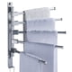 thumbnail image 3 of Toallero Perchero de acero inoxidable sin perforaciones Perchero de almacenamiento para baño Toallero plegable giratorio Artefacto de varias varillas, 3 of 5