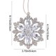 thumbnail image 3 of Christmas Snowflake Pendant And Rhinestone Metal Christmas Tree Ornament, 3 of 6