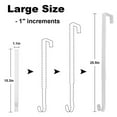 thumbnail image 3 of White Adjustable Wreath Hanger for Front Door, No-Drill Over The Door Hook Holds 20lbs for Seasonal Decor, 3 of 8