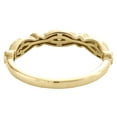 thumbnail image 4 of 14k Yellow Gold Diamond Wedding Band Stackable Milgrain Anniversary Ring 1/3 CT., 4 of 5