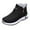 A Black, variant on Women's Thermal Boots Winter Ankle on Short Comfortable Waterproof Snow Walking Fuzzy Booties Wide Arch Support Shoes Black 40