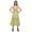 Medium Yellow, variant on Printed Long Maxi Dress For Women Sleeveless V-Neck Casual Flair Kurta