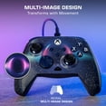 thumbnail image 3 of Turtle Beach Rematch Advanced Wired Gaming Controller for Xbox & PC - Lenticular, Multi-Design, Remappable Buttons, Hall-Effect Hair Triggers, 8ft Cable, Officially Licensed by Xbox - Dark Cosmos, 3 of 21