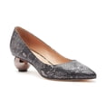 thumbnail image 2 of Pour La Victoire Kiki Unique Sphere Heel Pointed Toe Dress Classic Fashion Pumps (Nickel, 5.5), 2 of 5