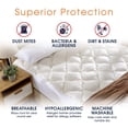 thumbnail image 4 of Cheer Collection All Season Rayon From Bamboo Plush Mattress Pad - King, 4 of 5