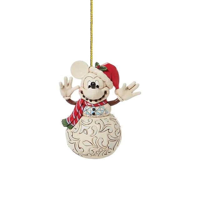 Colgante de Navidad de la serie de dibujos animados de Disney, Mickey Mouse, Minnie, periferales de aniversario, decoraciones, adornos de coche, regalo de muñeca, nuevo, 2023