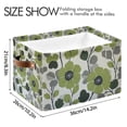 thumbnail image 4 of Yayeee Canvas Storage Basket with Handles for Shelves Fabric Bins Closet Organizer, Retro Flower Print, 4 of 8
