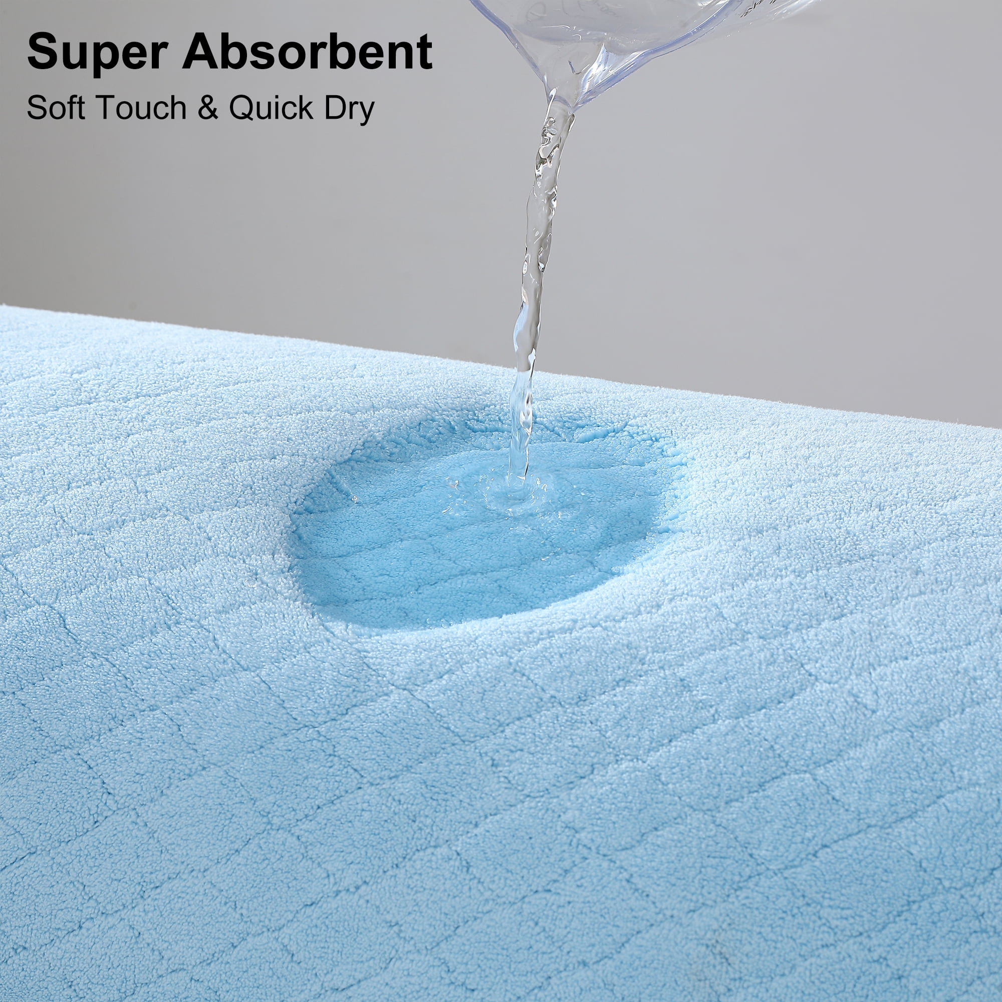 Jessy Home 2 Piece Blue Hand Towels Set Pattern Hand Towel Set