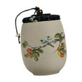 thumbnail image 3 of tarro de jengibre,lata de té chino de cerámica gruesa para té,contenedores de almacenamiento de té sueltos vintage con tapa,tarro de té sellado multifunción decorativo,pequeño, 3 of 8