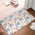 thumbnail image 4 of Sikiie Lilies Flowers Print Flannel Anti-slip Floor Mat 16x24in, Thickened Dustproof Entrance Door Mat Floor Mat for Kitchen, Bathroom, Laundry Room, 4 of 7
