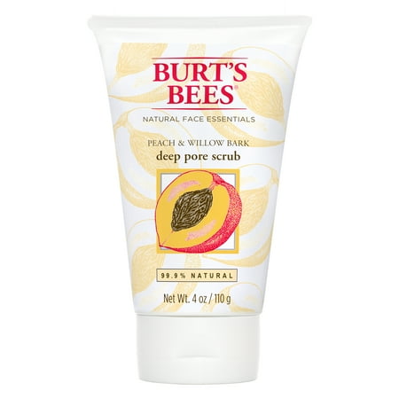 Burt's Bees Peach & Willow Bark Deep Pore Scrub, 4 oz