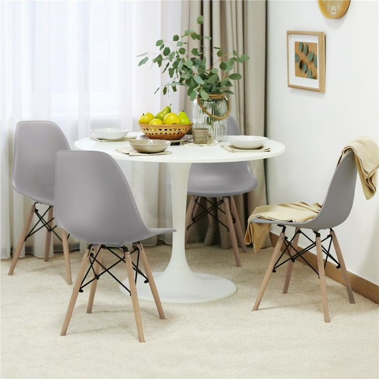 Yaheetech Set of Indoor Dining Chairs with Metal Legs and