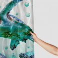 thumbnail image 3 of Orinice  Sea Turtle Shower Curtain for Bathroom, Ocean Sea Green Teal Turtle Fabric Shower Curtains Set, Coastal Beach Nautical Kids Restroom Decor Accessories with Hooks  60x72, 3 of 7