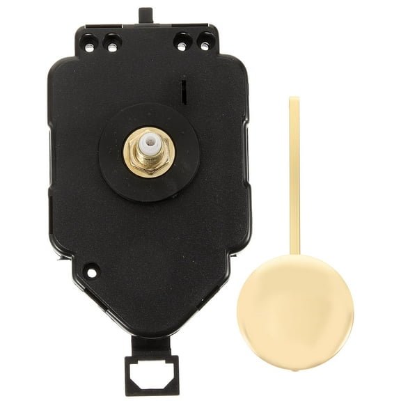 Worgeous Clock Kit With Pendulum Plastic Black Home Decor 1 Set 4.3*2.2*2.0in