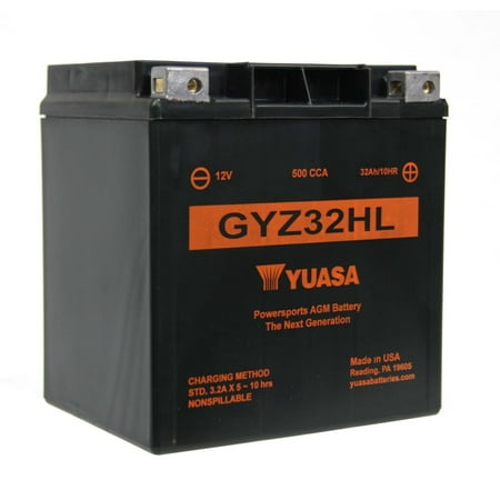 - Yuasa Battery Maintenance Free AGM High Performance GYZ32HL #010002