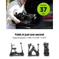 thumbnail image 3 of ScootNGo 39 lbs Ultra Lightweight Foldable Mobility Scooter for Seniors & Adult - Airline Approved, 4-Wheel Electric Travel Scooter, Yellow, 3 of 12