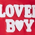 thumbnail image 6 of Zanarzt Baby Rompers Boy Summer Baby Boy Valentines Outfit Long Sleeve Letter Print Jumpsuit Romper Cute Spring Clothes Red,3-6 Months, 6 of 8