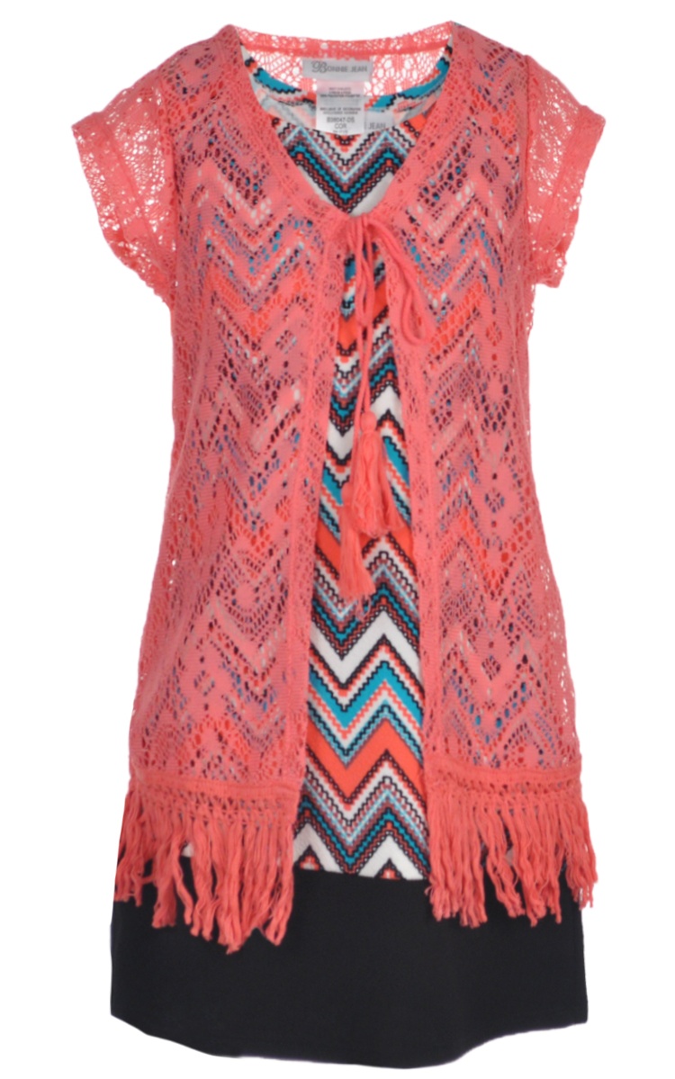 fringe 2 piece dress