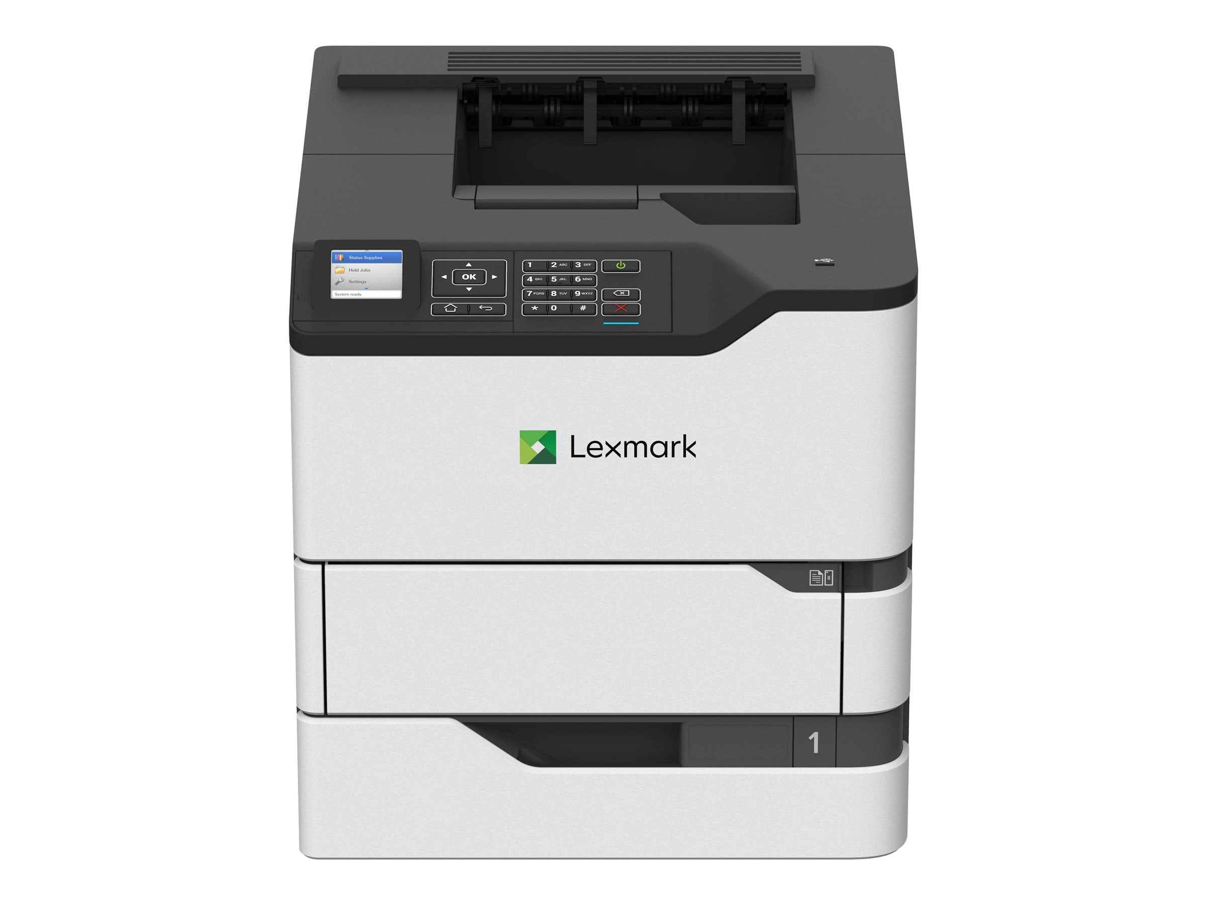 Lexmark MS823dn - Printer - B/W - Duplex - laser - A4/Legal - 1200 x 1200 dpi - up to 63 ppm - capacity: 650 sheets - USB 2.0, Gigabit LAN, USB 2.0 host