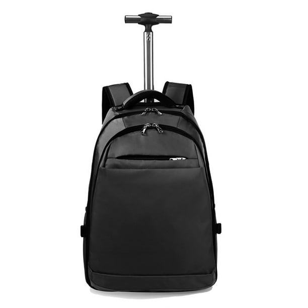 Tutor Overtreding spek Rolling Backpack Waterproof College Wheeled Compact Business Bag Laptop  Backpack Trolley Luggage Suitcase for Travel Carryon Laptop for Men Women  20-in Black - Walmart.com