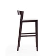 thumbnail image 4 of Manhattan Comfort Klismos 30.5" Faux Leather Barstool in Ivory/Walnut, 4 of 5