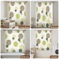 thumbnail image 6 of Abstract Geometric Sheer Curtains 54 Inches Long, Farmhouse Vintage Polka Dot Green Light Filering Curtains, Breathable Simi Curtain Privacy Drapes for Kitchen Bathroom Small Window Treatment, 6 of 9