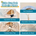 thumbnail image 4 of Gorro Rosoz Kids con protección solar UV, 50 — 55 cm, solapa para el cuello, 4 of 6