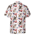 thumbnail image 3 of Lotusprinthandmade Bulldog US Flag Pattern 4th July Independence Day Short-sleeve Hawaiian Shirt S-5XL (S), 3 of 6