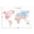 thumbnail image 4 of Early Education Cartoon Alphabet English World Map Removable Wall Sticker Decal, Children Kids Baby Home Room Nursery DIY Decorative Adhesive Art Wall, 4 of 4