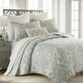 thumbnail image 2 of Levtex Home - Assisi Quilt Set - Twin/Twin XL Quilt and One Standard Sham - Regal Floral- Cream, Mint, Blue and Taupe - Quilt (68x86in.) and Sham (20x26in.) - Reversible - Cotton/Cotton, 2 of 7