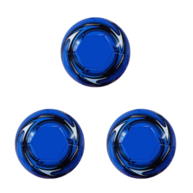 Youkk Fun Soccer Ball For Kids Waterproof Competitive Game PU Leather Fun Football Training Soccer Ball Blue 3Set