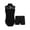 Black, variant on Kids Girls Lace Ballet Dance Suit Mock Neck Ballerina Leotard with Stretchy Shorts Yoga Gym Training Suit Dancewear Black 7-8