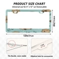 thumbnail image 2 of Aluminum License Plate Frame 2 Pack Car Exterior Accessory Car Tag Holder for Front Rear Plates Cars Decor Cute Otter Pattern, 2 of 7