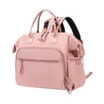 thumbnail image 3 of Bolso de pañales para bebés Mommy Tote para niños Niñas Viajes multifuncionales Tota de pañales de viaje Rosa, 3 of 9