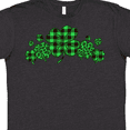 thumbnail image 4 of Inktastic St. Patrick's Day Clovers in Plaid T-Shirt, 4 of 5