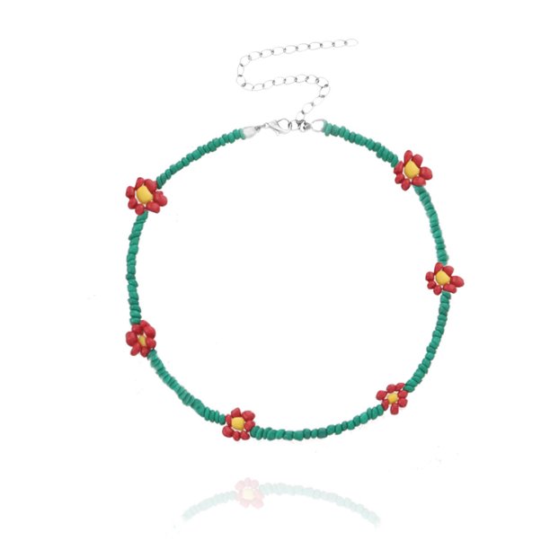 Fiudx Collar de Perlas de Arroz de Moda para Mujeres Niñas, Joyería con Personalidad