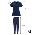 thumbnail image 3 of Enfermería Scrub Set Top Pantalones Transpirable Trabajo Uniforme para Enfermera Yoga Jogger, 3 of 5
