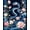 Blue, Pattern 1, variant on Flatwoven High Traffic Area Rug, Tattoo Art Floral with Coiled Snake and Dramatic Petal Detailing, Non Slip, Stain Resistant, Washable Area Rugs for Living Room, Bedroom(Red, 2X3)