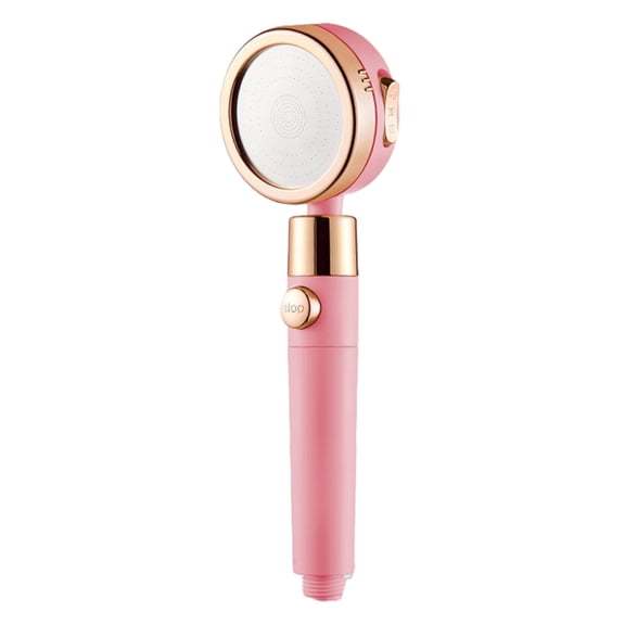 MERILER Turbocharged Shower Head with 3 Bathing Modes and One-Press Water Stop Function - Easy Installation and Family-Friendly Design for Low Water Pressure Solutions