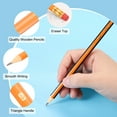 thumbnail image 3 of Uxcell Round Pencils, 12 Pcs HB Graphite Pencil with Eraser, Yellow, 3 of 6