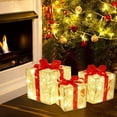 thumbnail image 3 of Billuyoard Decoración brillante de Navidad de PVC, caja de Navidad, decoración de iluminación, decoración de adorno de fiesta de regalo Kits de decoración para fiestas, 3 of 6