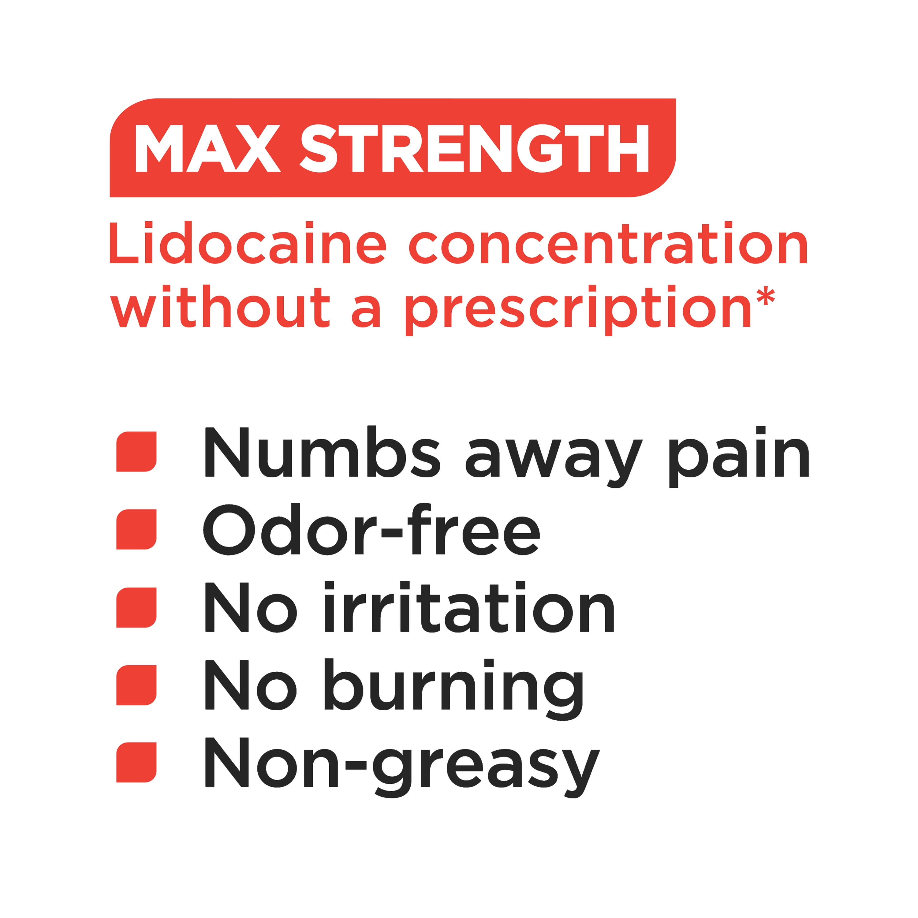 (2 pack) Equate Lidocaine Pain Relieving Cream 4% Lidocaine , 2.7 fl oz, Compare to AspercremeÂ® Odor Free with 4% Lidocaine Active Ingredient