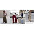 thumbnail image 4 of PRETTYGARDEN Wide Leg Pants Woman Spring Dressy High Waisted Casual Lounge Palazzo Pants Fall Flowy Work Trousers, 4 of 10