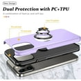 thumbnail image 4 of Entronix Protective Case Compatible with iPhone 16, Ring Holder Cover, Purple, 4 of 7
