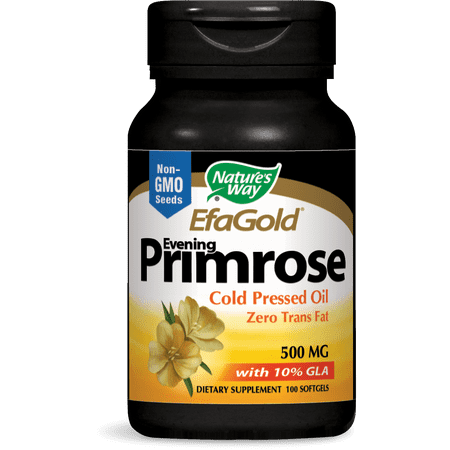 Nature's Way Evening Primrose, EfaGold? Cold Pressed Oil 500 mg, 100 (Best Brand Of Evening Primrose Oil)