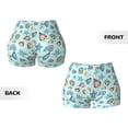 thumbnail image 3 of Sikiie Sea Shells 2 Print Workout Shorts Women Scrunch Butt Gym Shorts Seamless High Waist Tummy Control Yoga Biker Athletic Shorts, 3 of 5