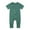 Green, variant on TOOYOU Girls Romper Baby Cotton Footless Pajamas Zipper Short Sleeve Sleeper Jumpsuit Leisure Playsuit Bodysuits For Toddler ,Size 18-24 Months Green